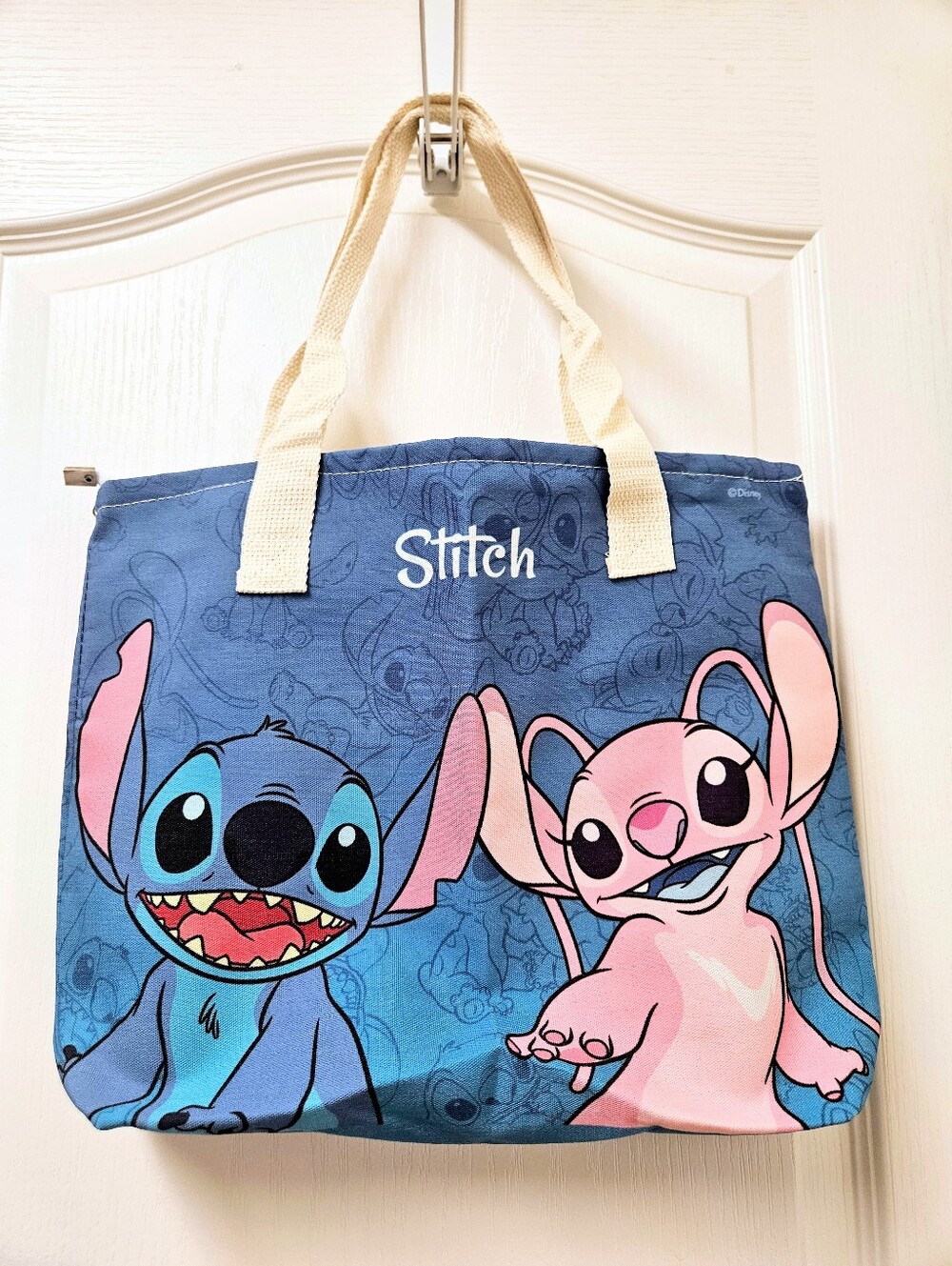 Adorable Blue Stitch Small Tote Bag 14x11x3